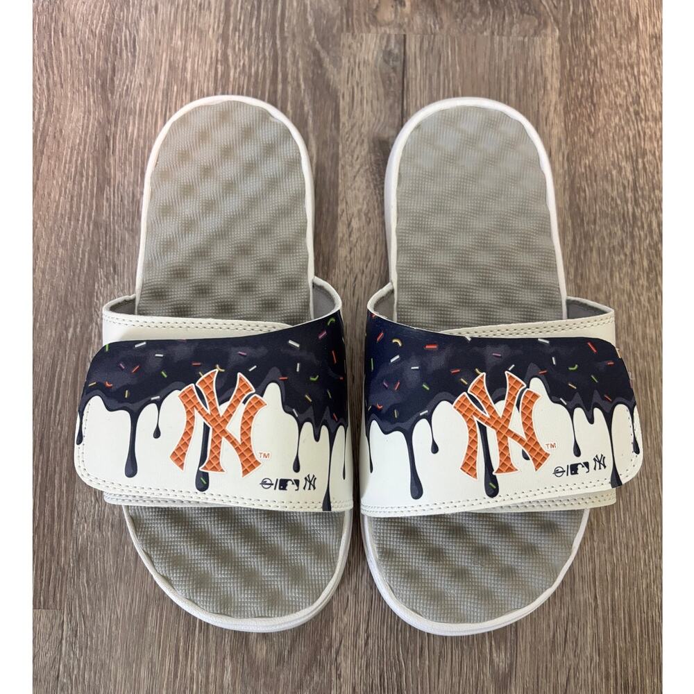 Yankees Drip Youth Slides Size 5, Summer Sandal Slip on